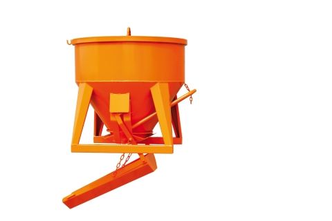 Benne à béton surbaissé fond ouvrant goulotte